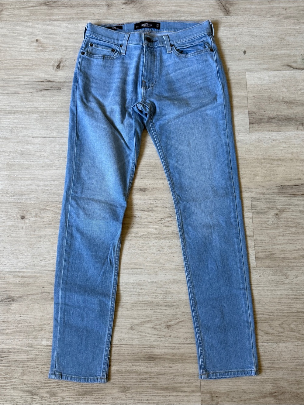 Hollister Epic Flex Skinny Jeans Men’s 29x32 Light Wash Stretch Denim